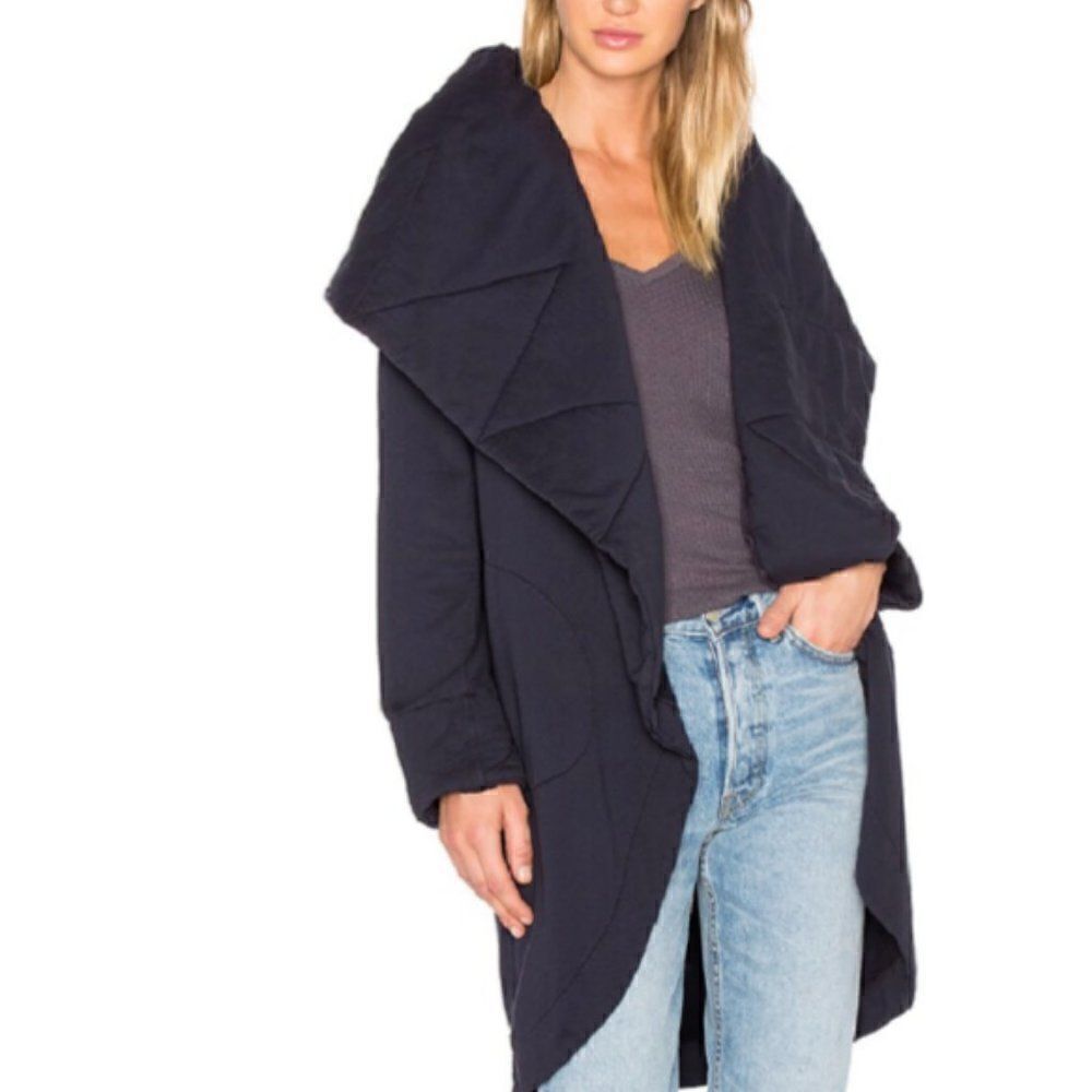 Young Fabulous & Broke YFB Revolve Sandrine Quilted Wrap Coat Jacket S M